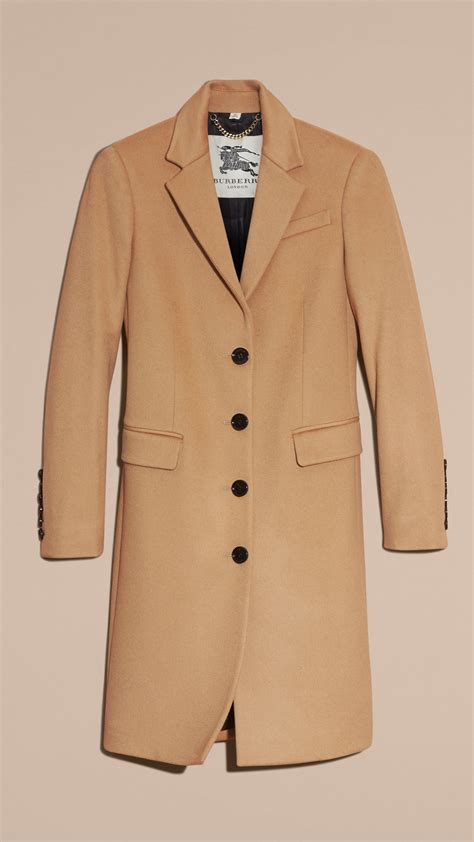 burberry camel wool coat